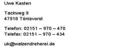 spezialwalzen